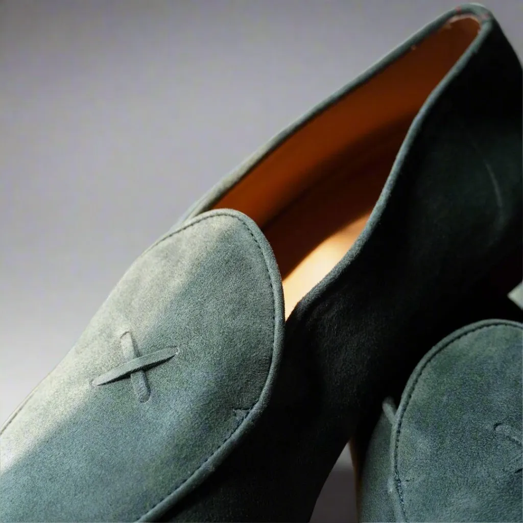 Men's Pine Suede Milano Loafer From Del Toro Shoes