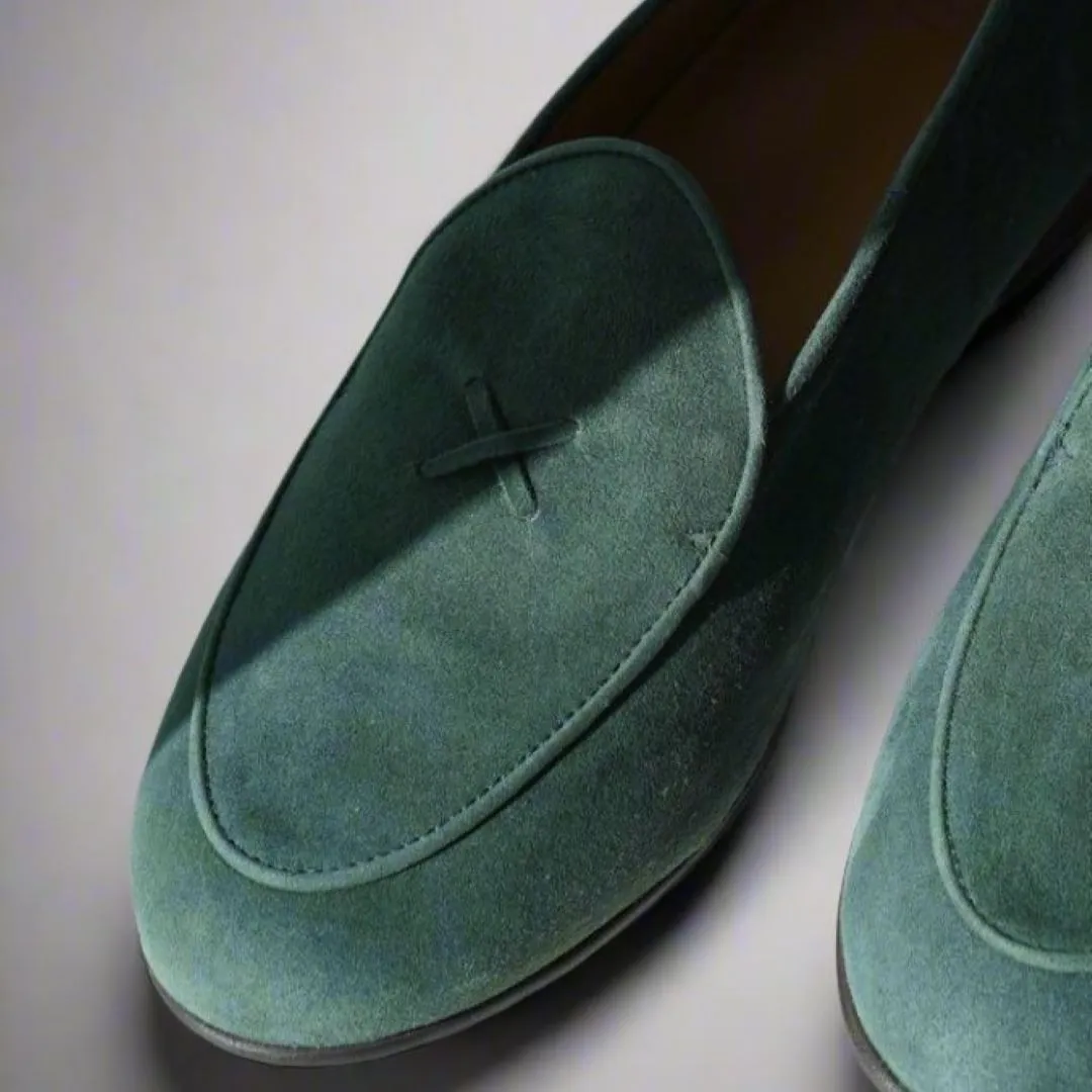 Men's Pine Suede Milano Loafer From Del Toro Shoes