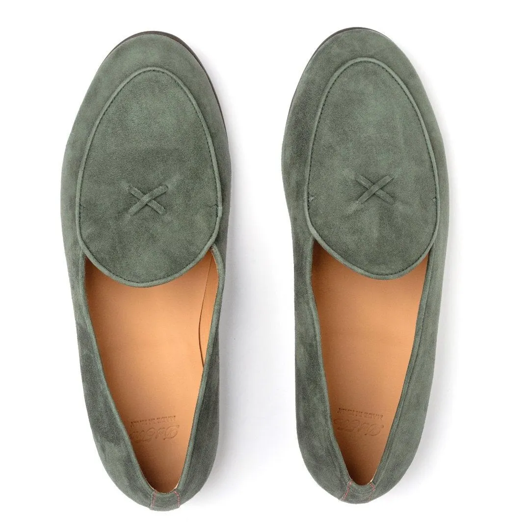 Men's Pine Suede Milano Loafer From Del Toro Shoes