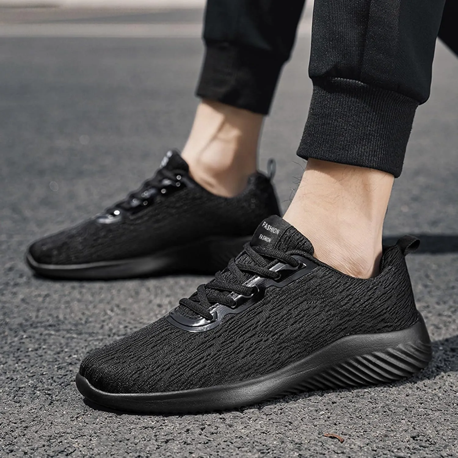 Men's Reathable Stretch Canvas Shoes Non Slip Lightweight Workout Shoe Comfortable & Light-Weight Stretch Shoes