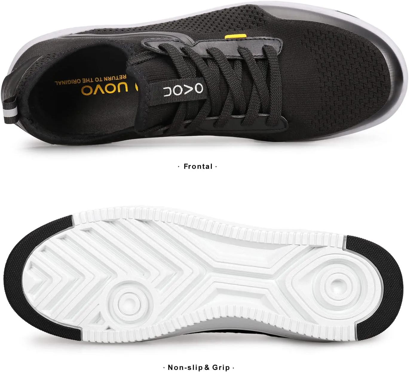 Men's Waterproof Casual Shoes Fashion Sneakers Mesh Knit Upper Breathable Comfort Athleisure Business Shoes for Male