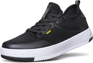 Men's Waterproof Casual Shoes Fashion Sneakers Mesh Knit Upper Breathable Comfort Athleisure Business Shoes for Male
