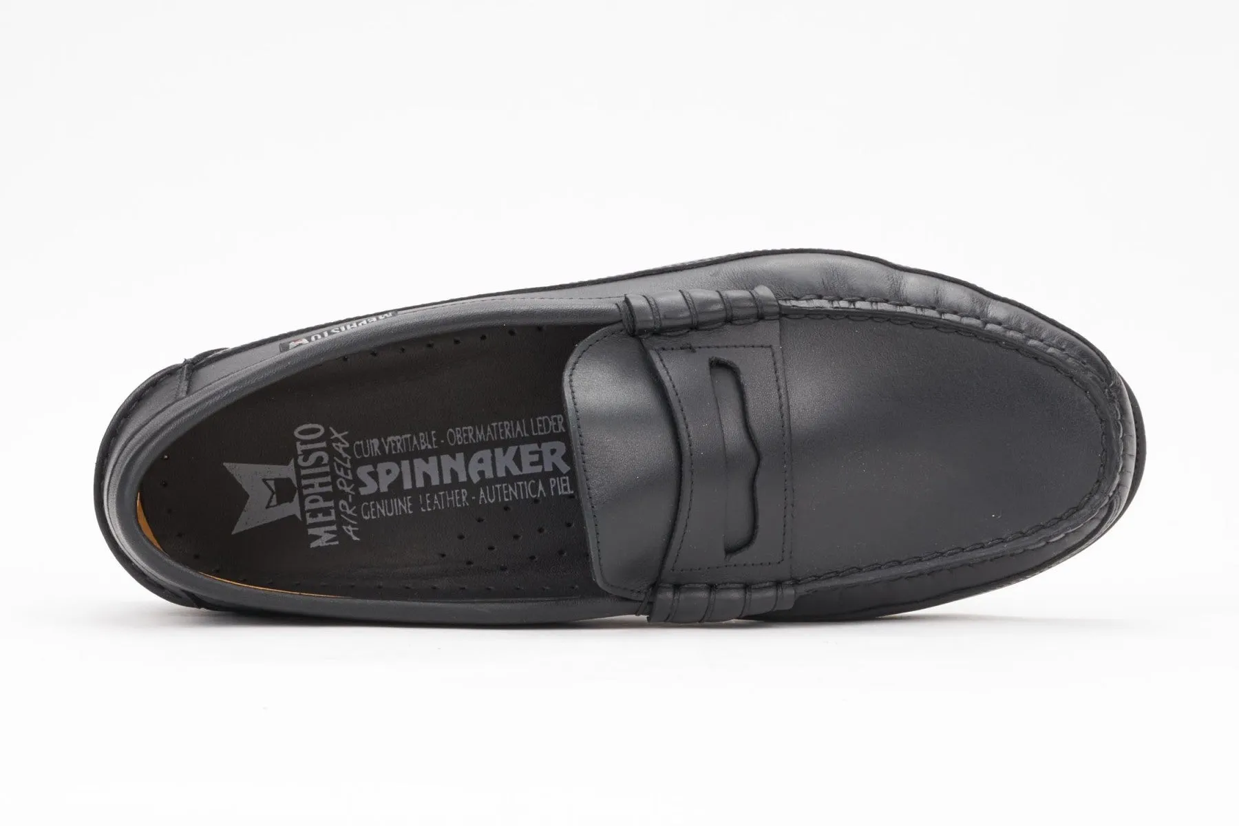 Mephisto Men's Cap Vert Black Leather Loafer