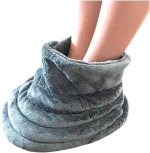 Microwavable Foot Warmer with Soft Fleece - Soft Comfort hot Pack for feet – Reusable Flaxseed Heat Pack for Cold Feet, Soothing Pain & Relaxation – No Wires or Charging, just Heat and Relax