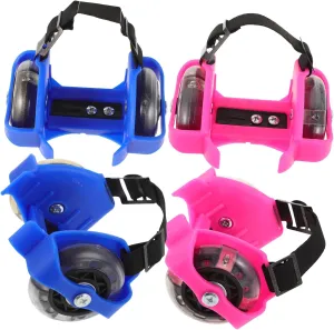 Milisten 2 Pairs Light Up Roller Skates for Skating Shoes with Protective Features Beginner Friendly for