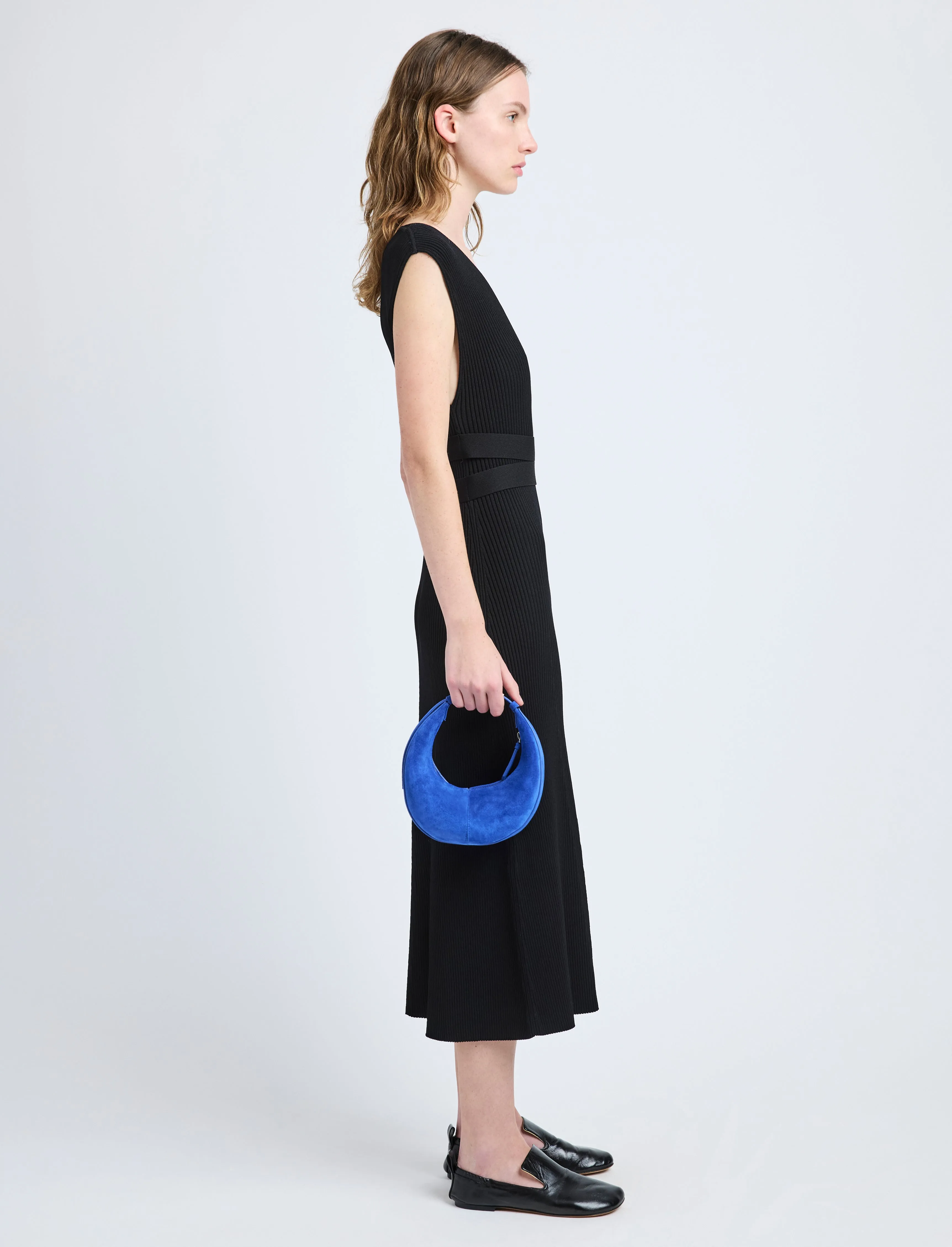 Mini Slide Bag in Soft Suede