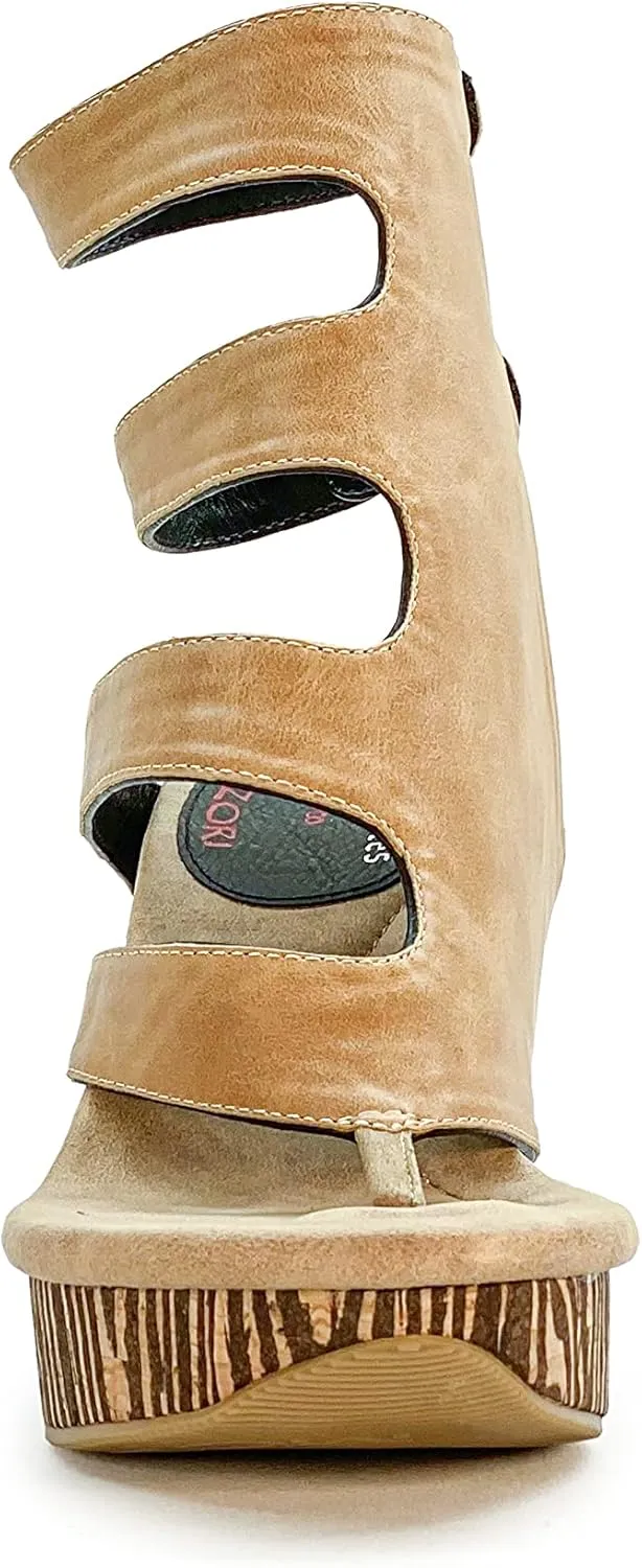 Modzori Corona High Wedge Reversible Sandal