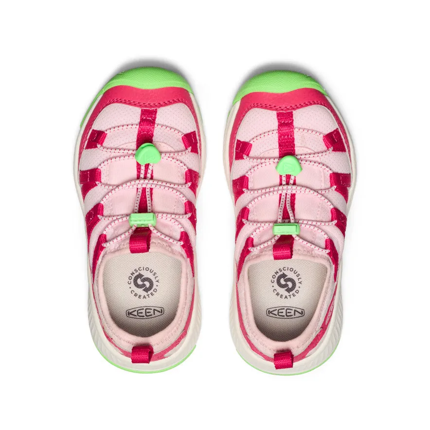 Motozoa Sneaker für jüngere Kinder  |  Raspberry/Summer Green