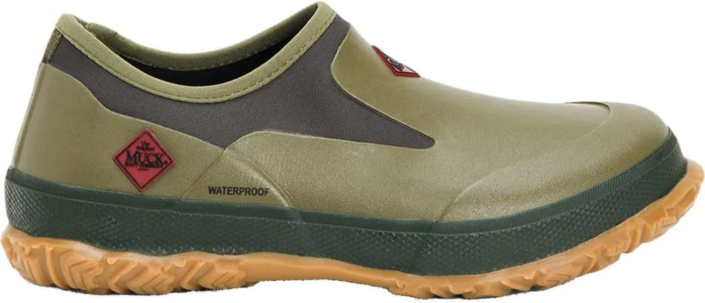 MUCK Men's Waterproof Lightweight Neoprene Topline Rubber Non-Slip Forager Low Ankle Rain Shoes Unisex