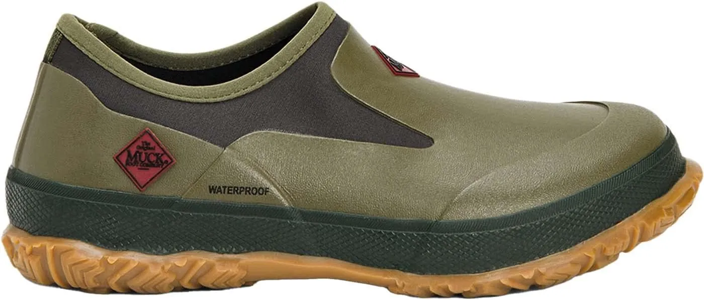MUCK Men's Waterproof Lightweight Neoprene Topline Rubber Non-Slip Forager Low Ankle Rain Shoes Unisex