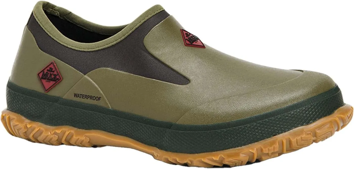 MUCK Men's Waterproof Lightweight Neoprene Topline Rubber Non-Slip Forager Low Ankle Rain Shoes Unisex