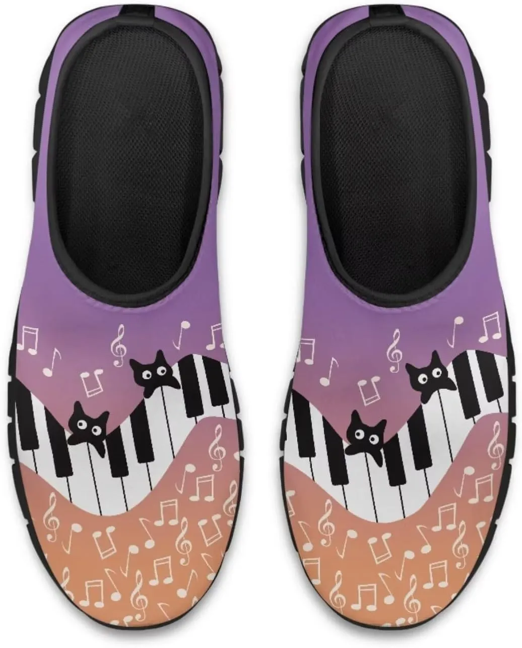 Music Walking Shoes for Women,Low Top Casual Sneaker Light Weight Road Running Shoes Breathable Teenis Workout Sneakers