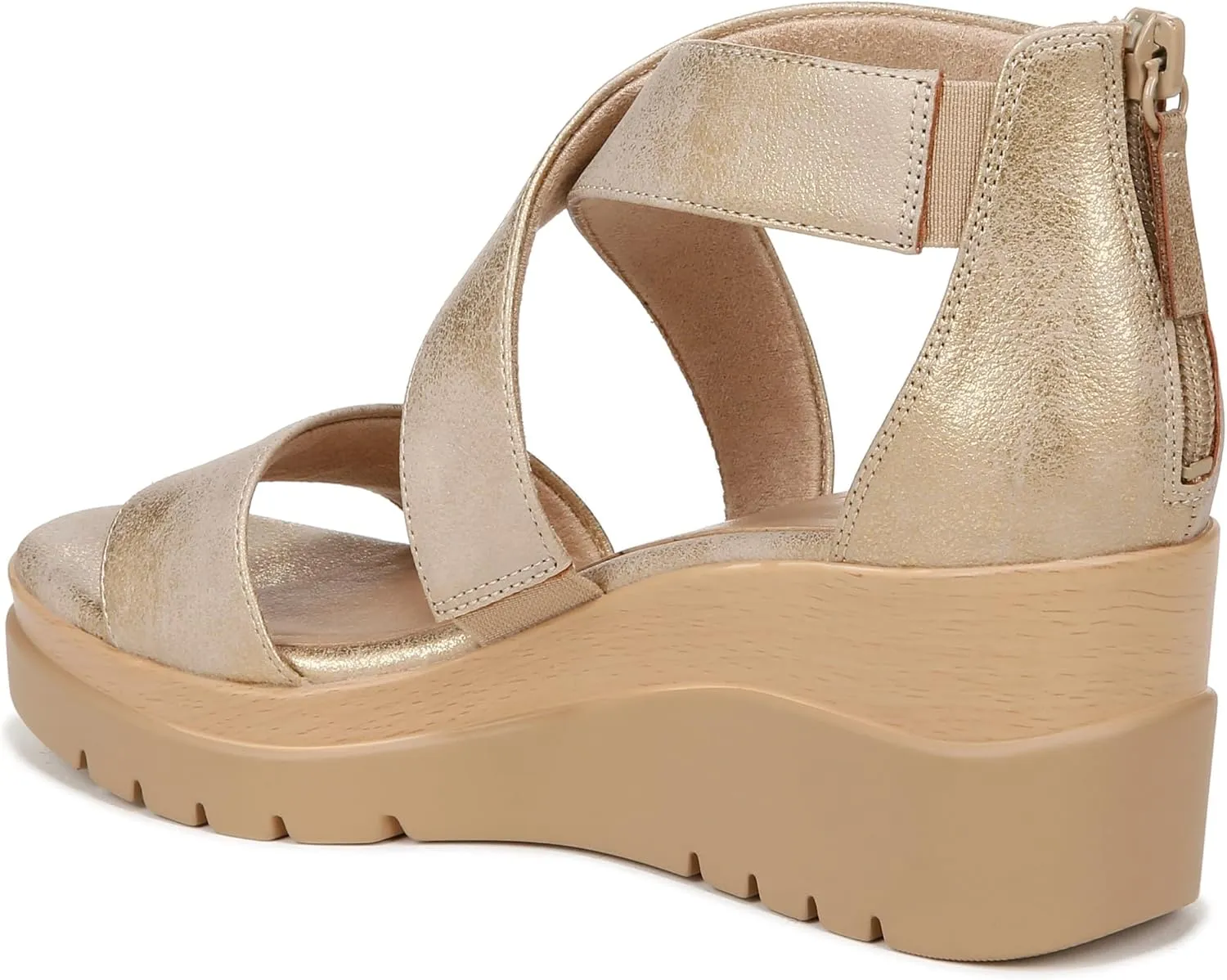 Naturalizer Soul Women's Goodtimes Crisscross Strappy Wedge Sandal