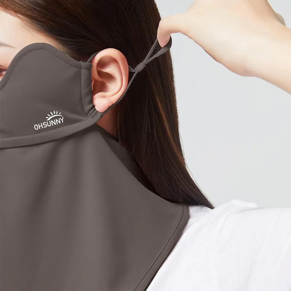 Neck Gaiter Face Scarf Cover Sun Protection Balaclava Cloth Bandanas with Ear Loops 19SSF018