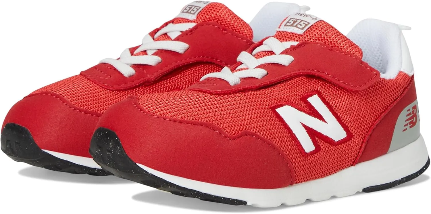 New Balance Baby 515 V1 New-b Hook and Loop Sneaker, Team Red/Blast Red, 3 US Unisex Infant