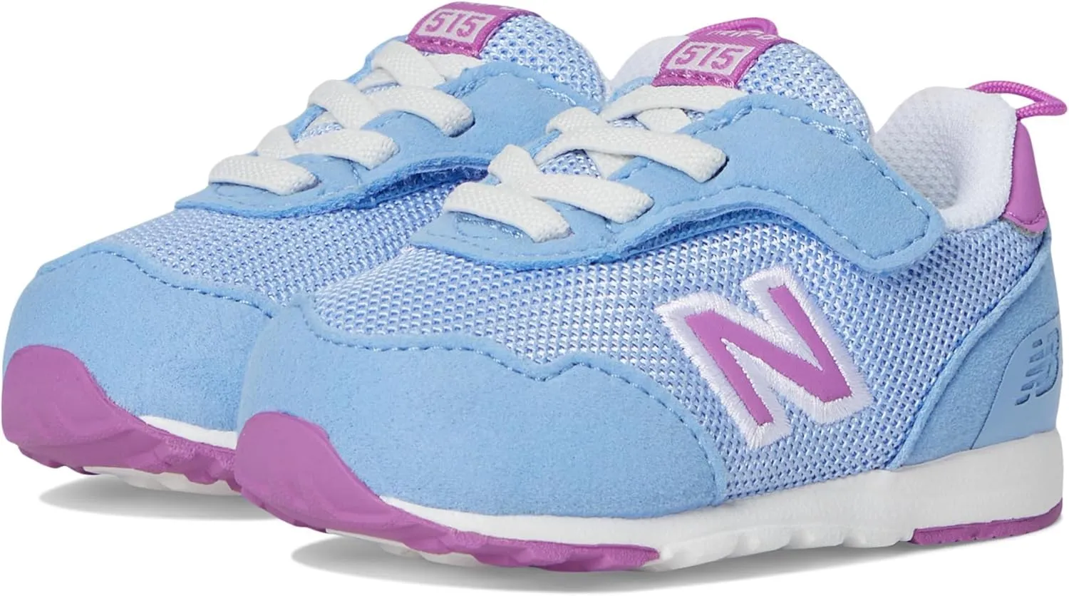 New Balance Kids 515 V1 New-b Hook and Loop Sneaker, Electric Sky/Passion Fruit, 9 X-Wide US Unisex Toddler