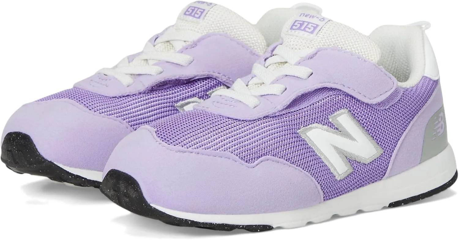 New Balance Kids 515 V1 New-b Hook and Loop Sneaker, Lilac Glo/Violet Crush, 8.5 X-Wide US Unisex Toddler