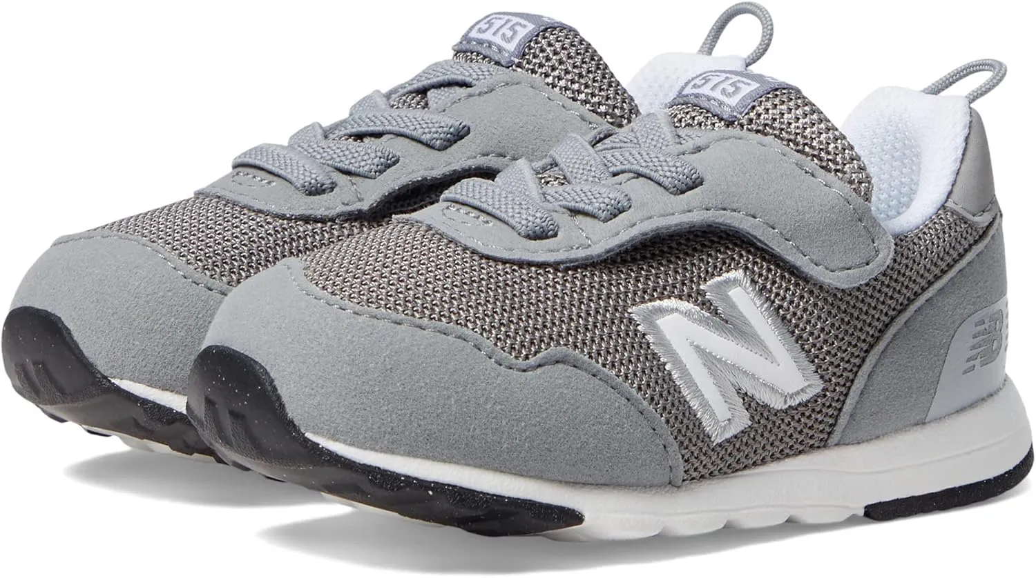 New Balance Kid's 515 V1 New-b Hook and Loop Sneaker, Slate Grey/White, 4.5 X-Wide Infant