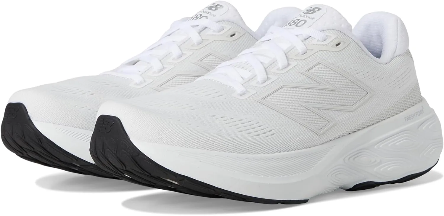 New Balance Women's Fresh Foam X 880 V15 Running Shoe, White/Sea Salt/Black, 9 X-Wide