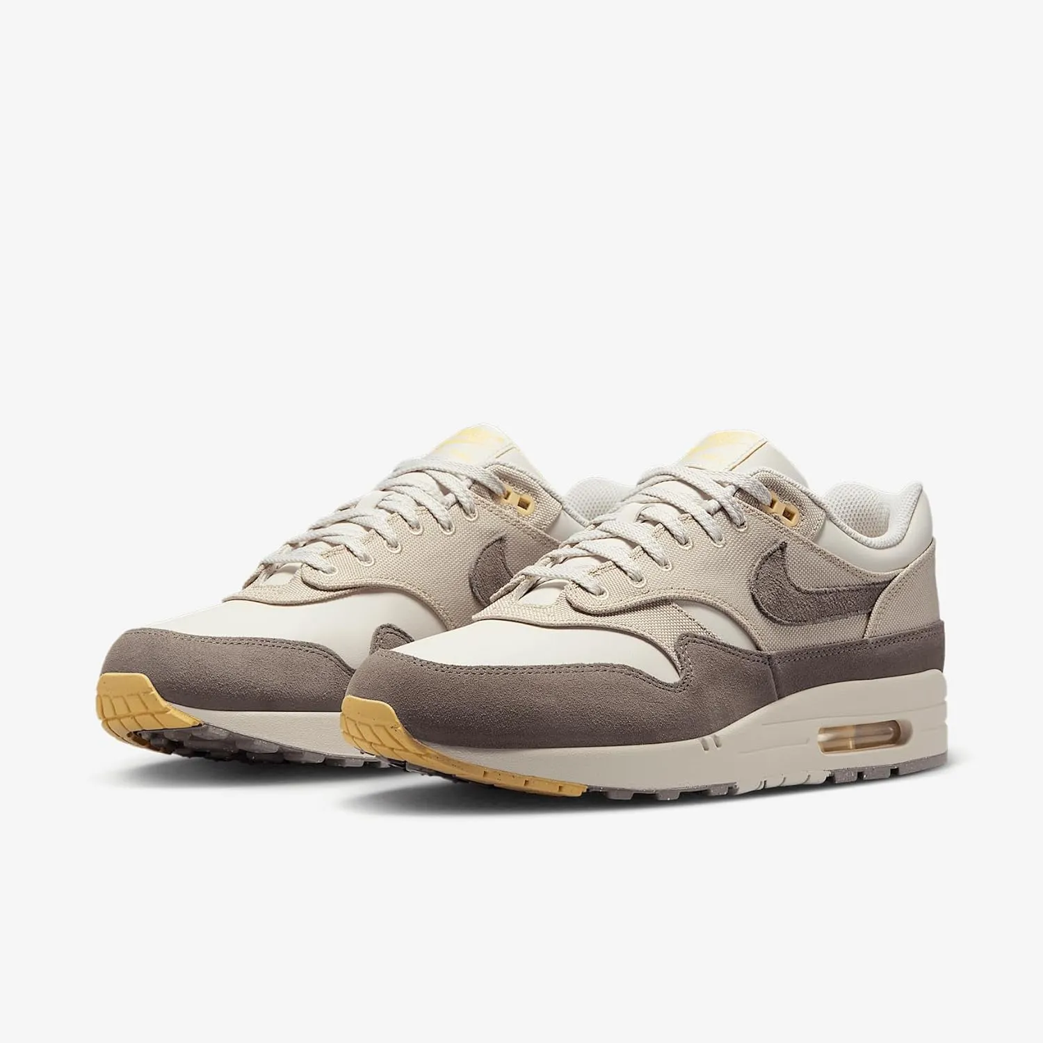 Nike Air Max 1 Premium Men's Shoes (IB6390-001, Light Bone/Chamois/Desert Khaki/Cave Stone)