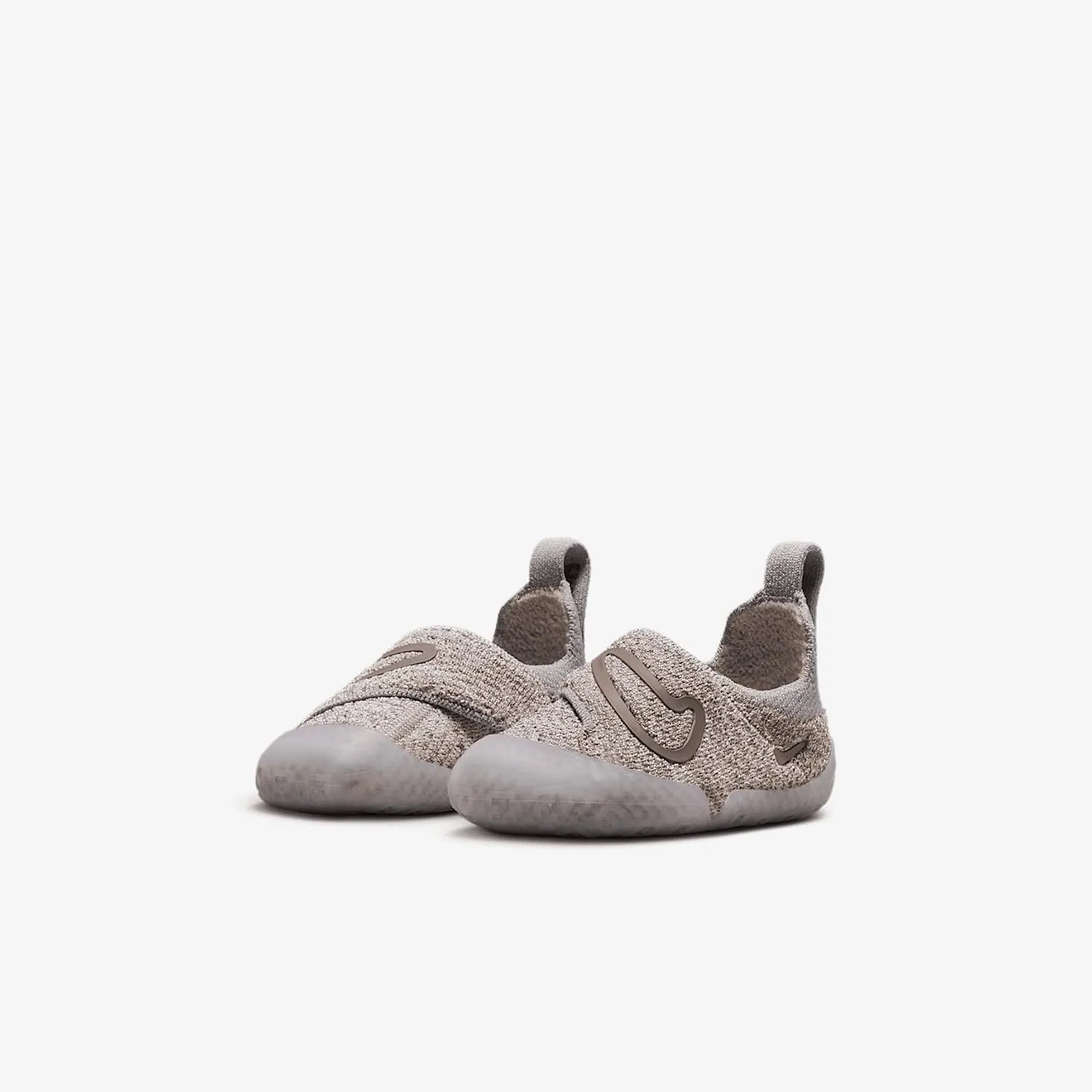 Nike Swoosh 1 Baby/Toddler Shoes (FB3244-004, College Grey/Light Orewood Brown/Mink Brown)