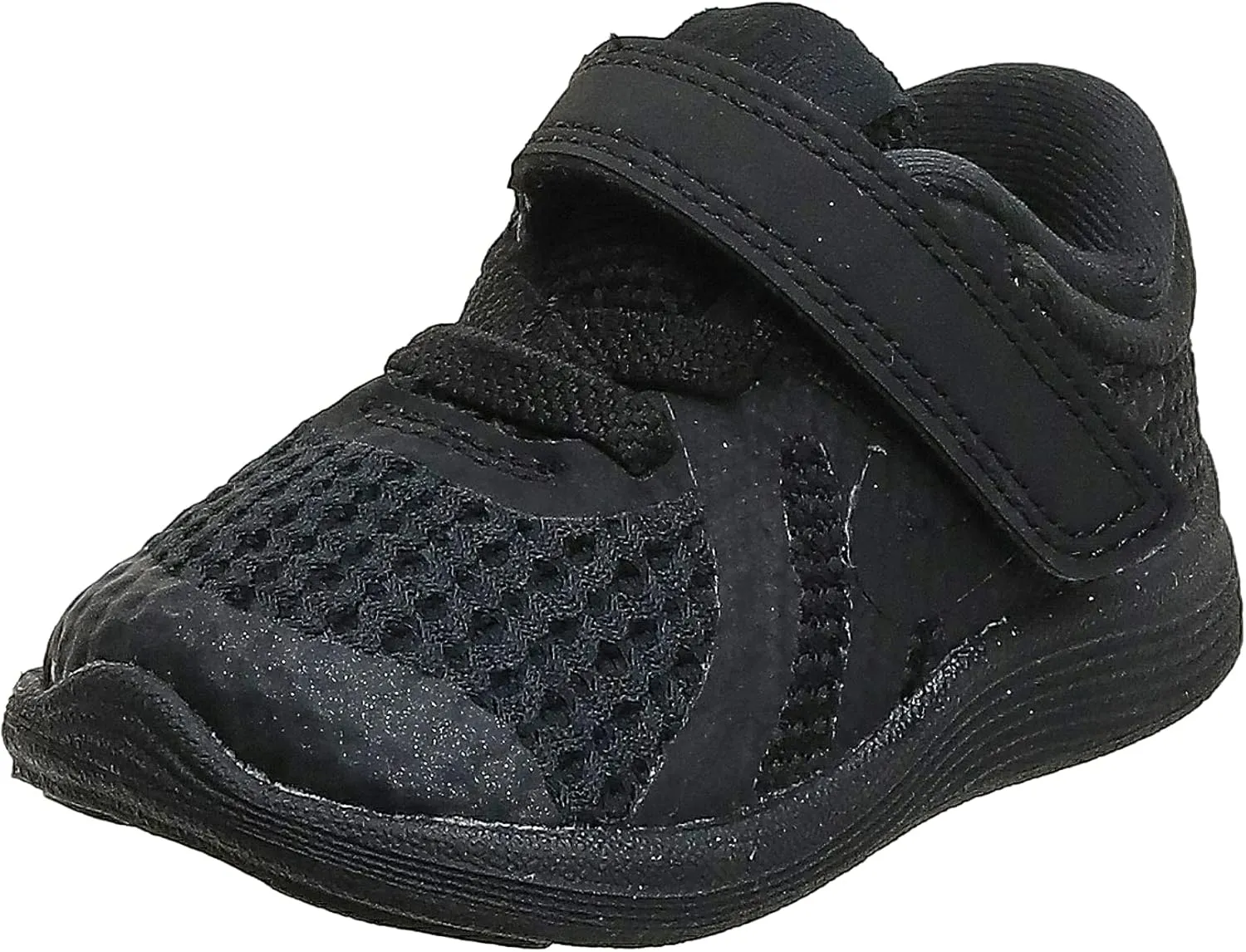 Nike Unisex-Child Revolution 4 (TDV) Running Shoe, Black/Black, 6C Regular US Toddler