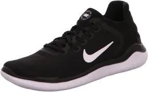 Nike Women's Free RN 2018 Black/White Running Shoe 7 US