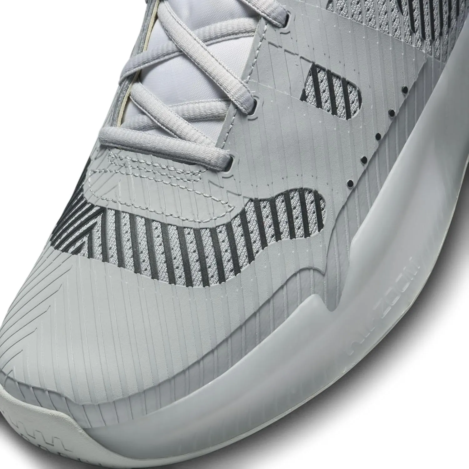 NikeCourt Air Zoom Vapor 11 Attack Men's Shoes (FN2152-001, Light Smoke Grey/White/Signal Blue/Black)