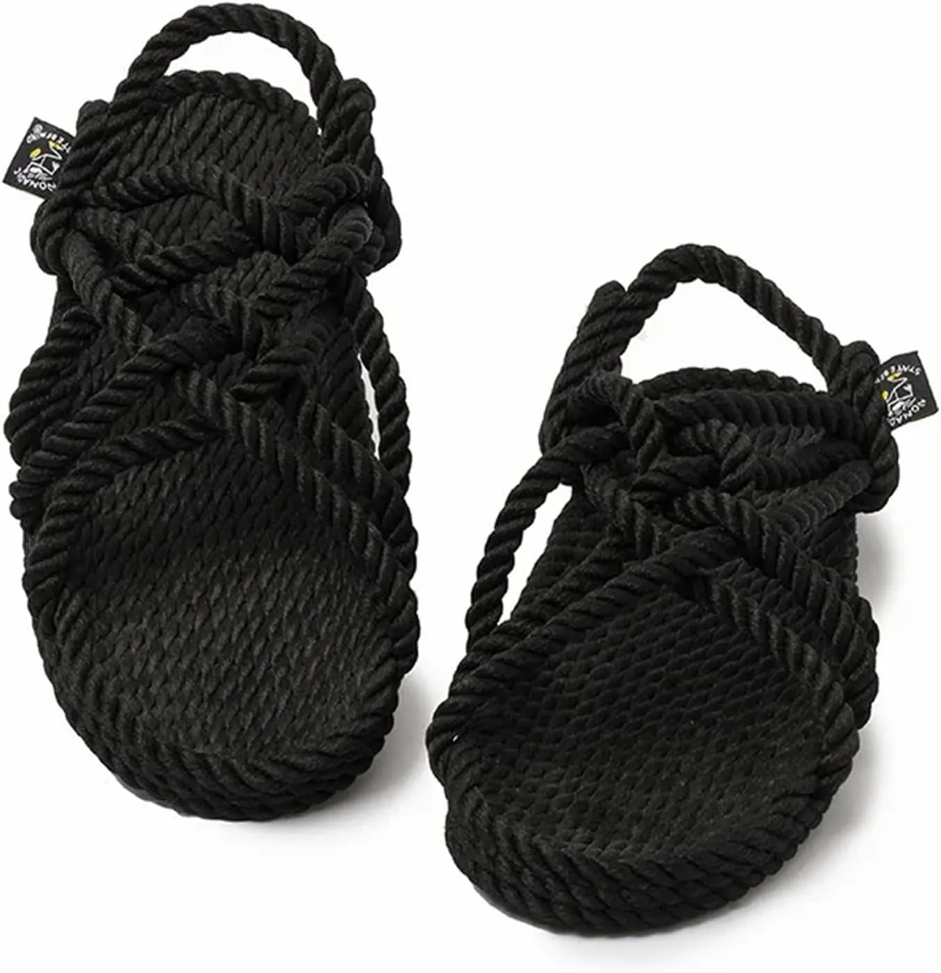 Nomadic State of Mind JC Sandal with Sole – Handmade Adjustable Rope Shoes – Vegan Friendly – for Men & Women