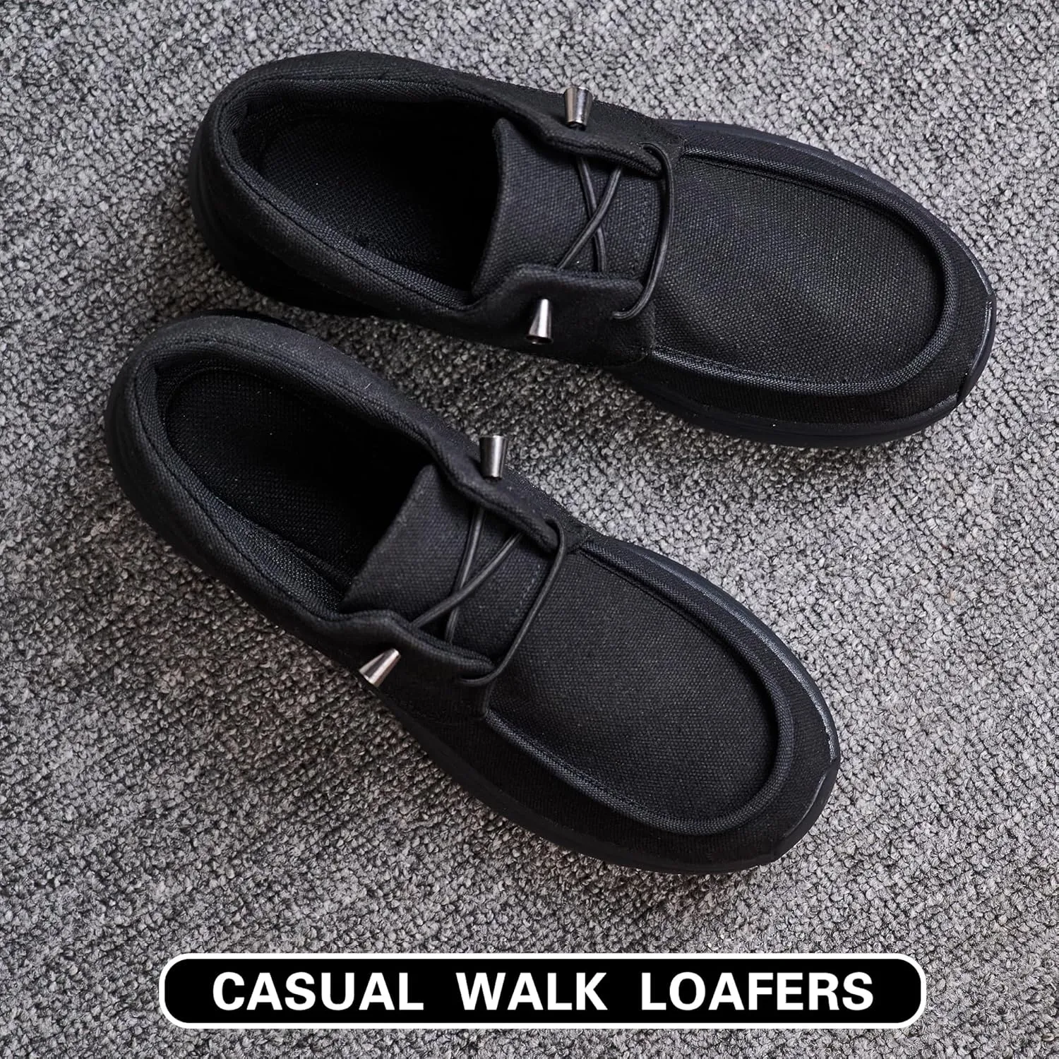Non Slip Waterproof Work Shoes for Men Women丨Slip-On Lightweight Casual Walking Loafers