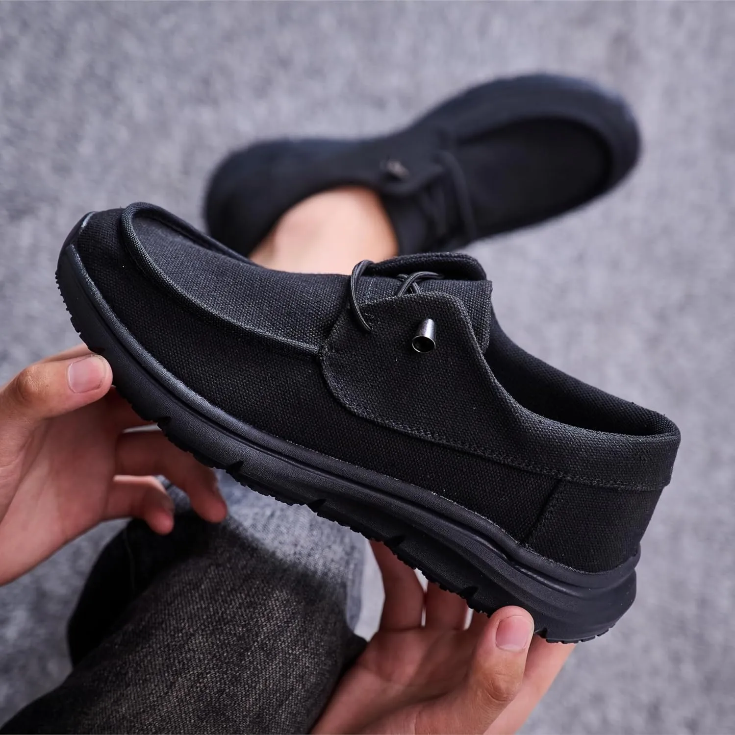 Non Slip Waterproof Work Shoes for Men Women丨Slip-On Lightweight Casual Walking Loafers