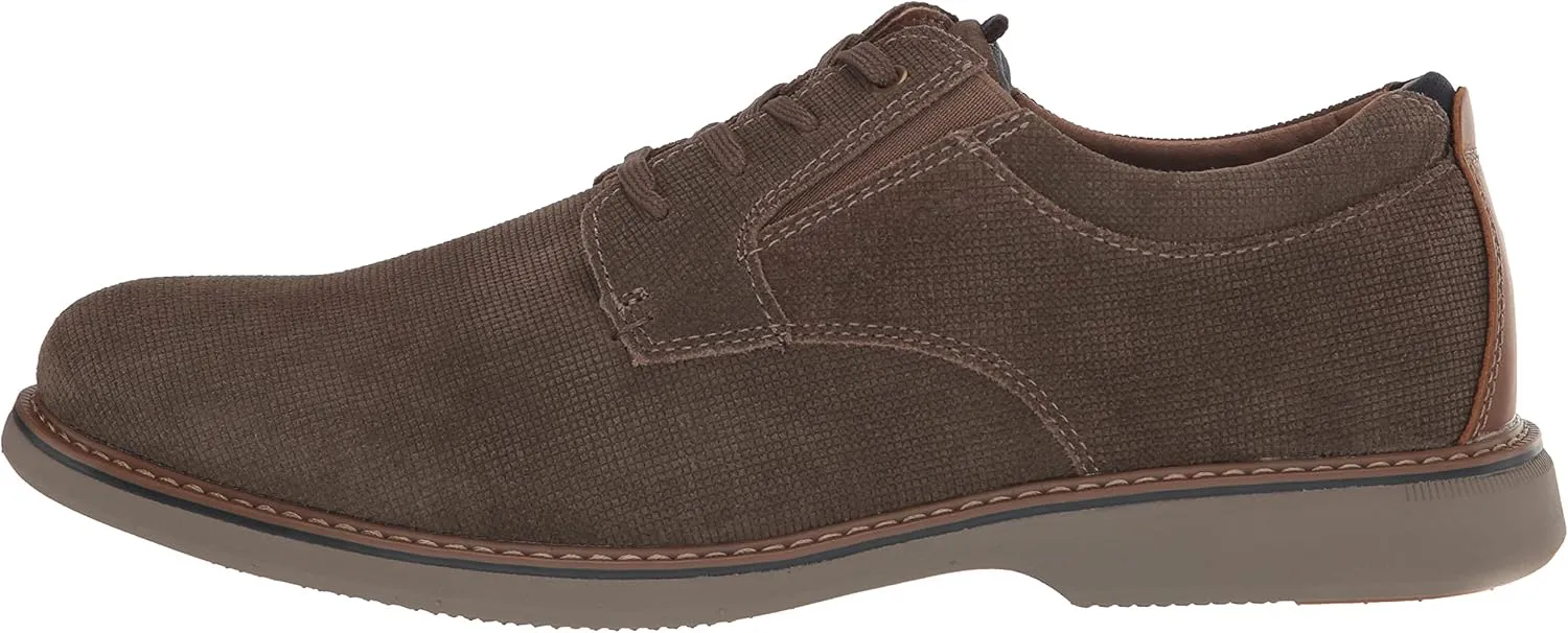 Nunn Bush Men's Otto Plain Toe Oxford Leather Lace Up with Lightweight Sole