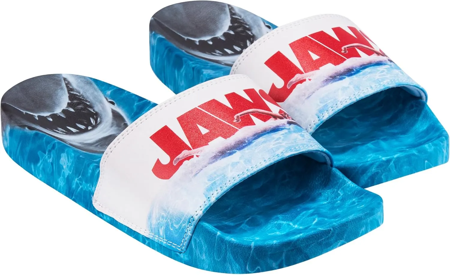 Odd Sox, Slide, Slip On Sandal, Jaws, Soft, Comfortable, Unisex