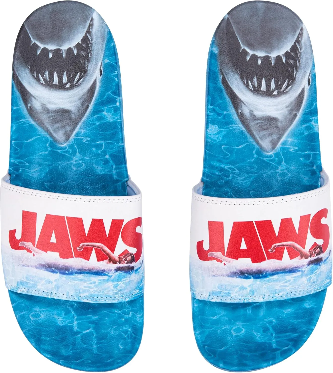 Odd Sox, Slide, Slip On Sandal, Jaws, Soft, Comfortable, Unisex