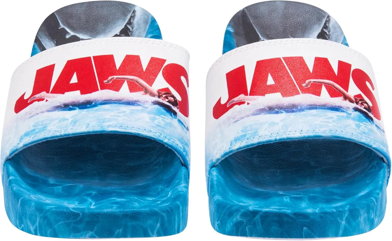 Odd Sox, Slide, Slip On Sandal, Jaws, Soft, Comfortable, Unisex