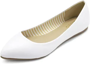 Ollio Women's Ballet Shoe Comfort Basic Light Multi Color Flat