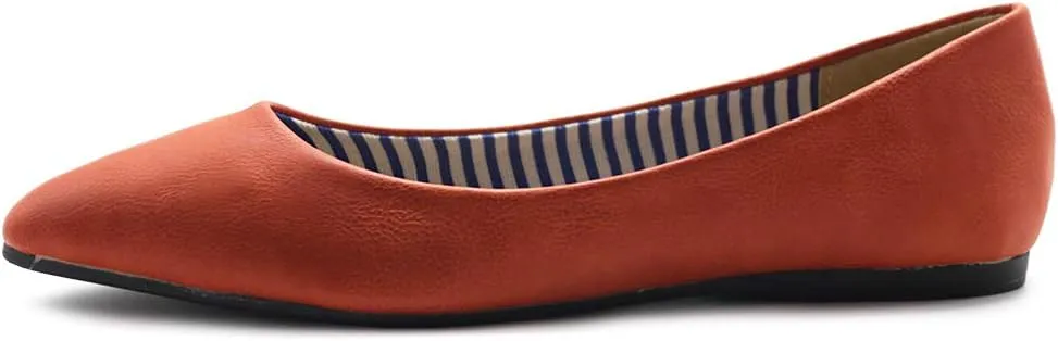 Ollio Women's Ballet Shoe Comfort Basic Light Multi Color Flat