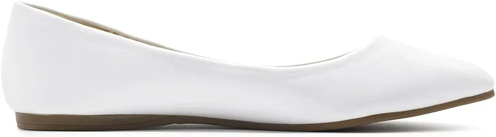 Ollio Women's Ballet Shoe Comfort Basic Light Multi Color Flat