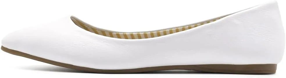 Ollio Women's Ballet Shoe Comfort Basic Light Multi Color Flat