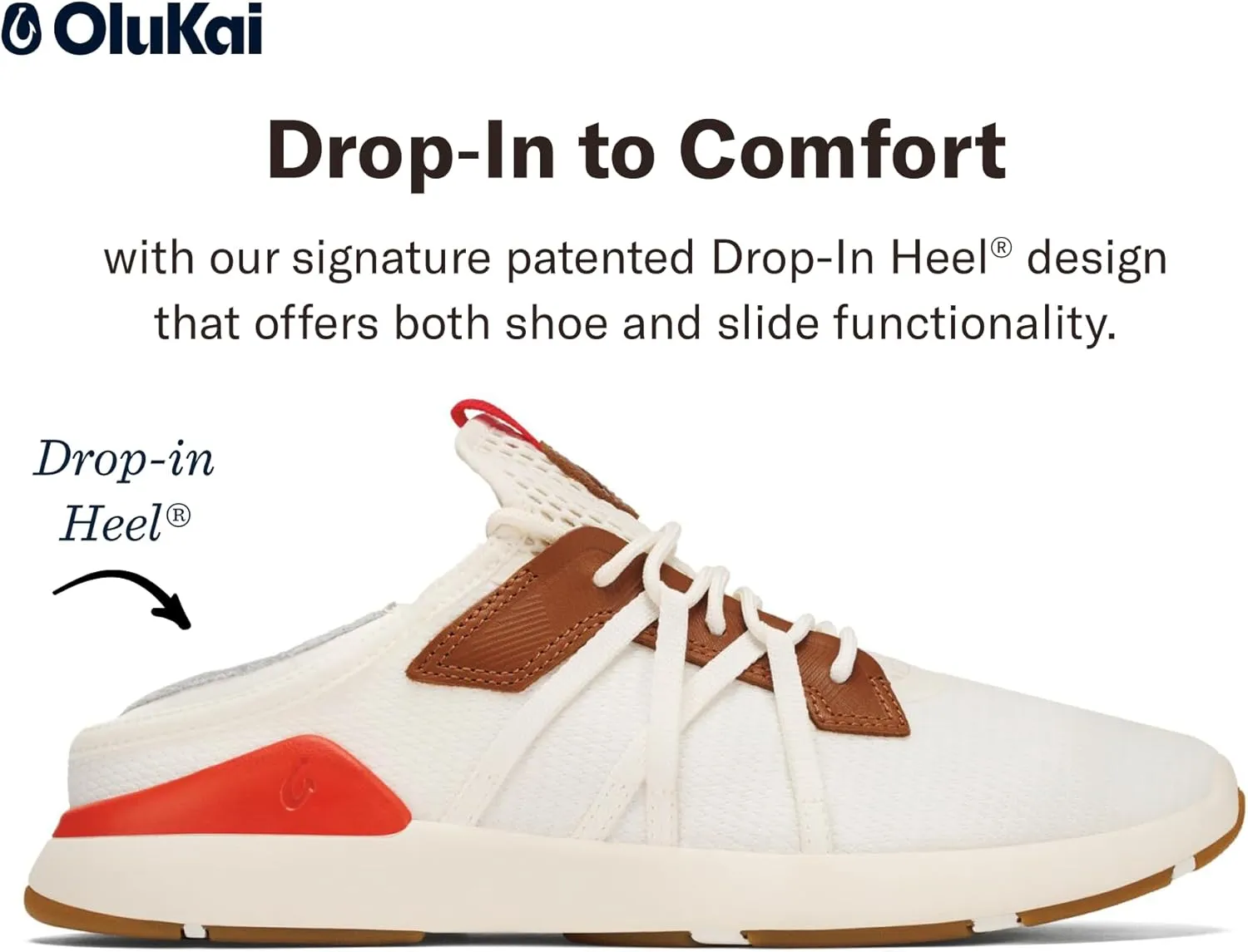 OLUKAI Mio Li Men's Everyday Athletic Shoes, Versatile & Casual Sneaker, Breathable & Comfortable Mesh, Cushioned Arch Support & Secure Fit