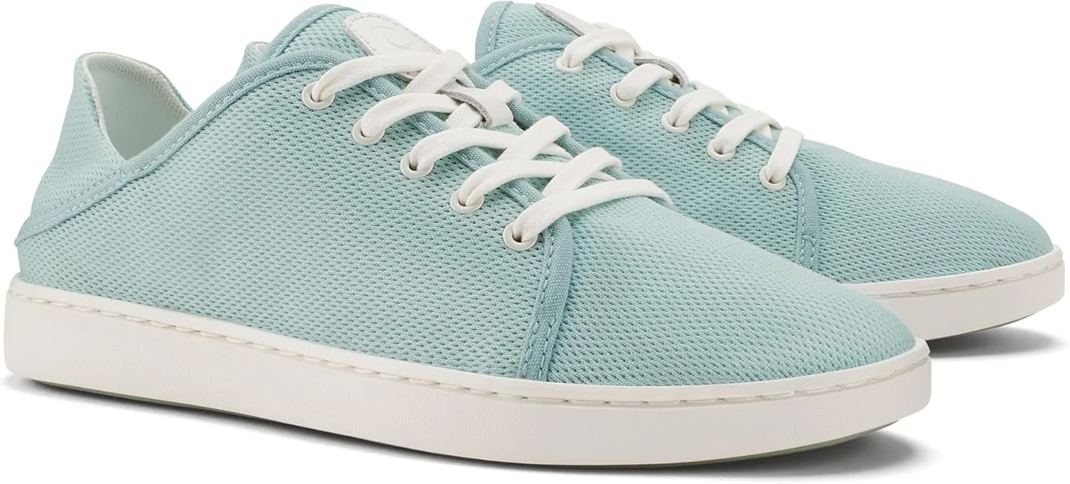 OLUKAI Pehuea Li Women's Lace-Up Sneakers, Casual Everyday Shoes with Drop-in Heel, Lightweight & Breathable Mesh Design, All-Day Comfort & Support