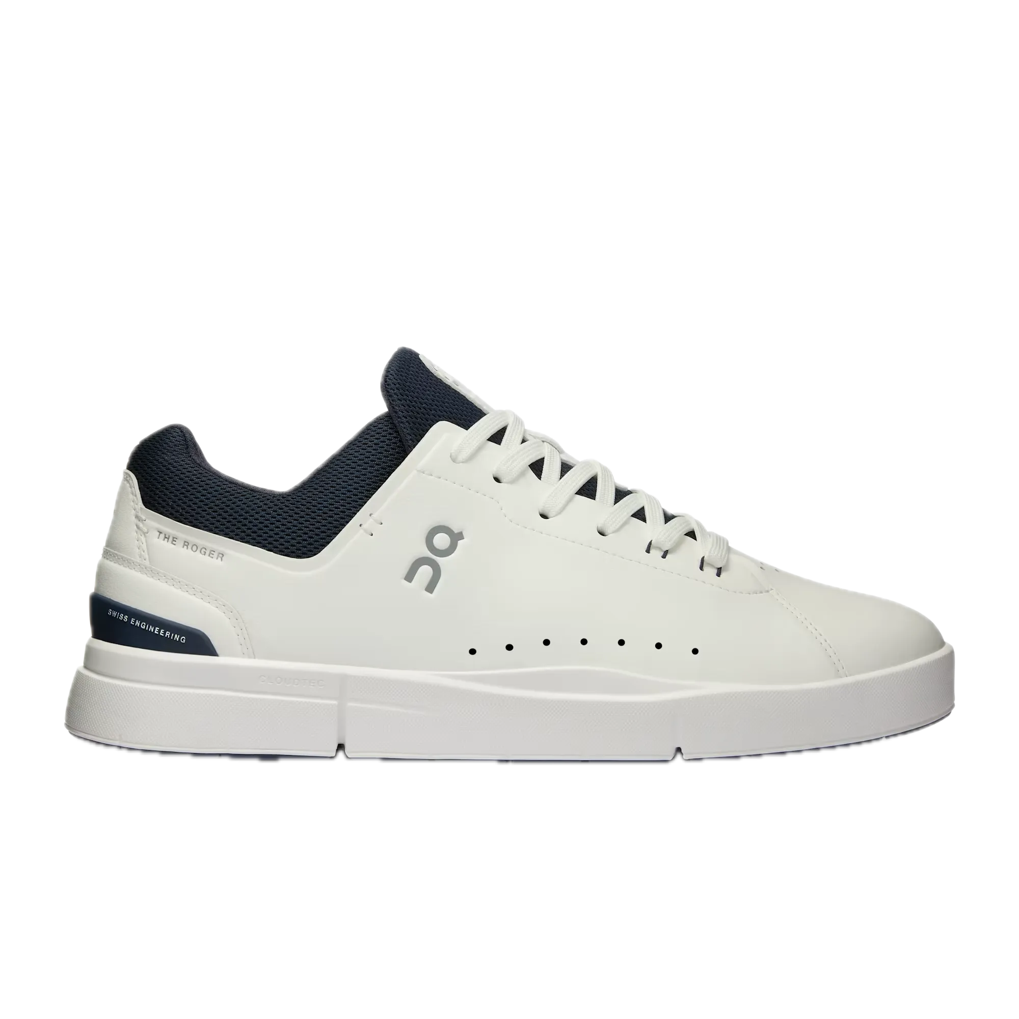 On Cloud Men's The Roger Advantage - White/Midnight - Size 8