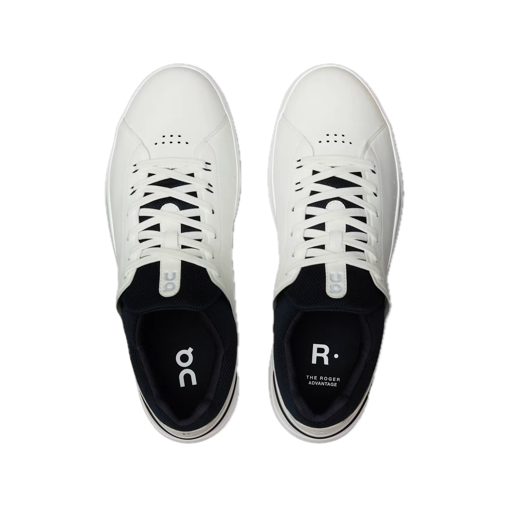 On Cloud Men's The Roger Advantage - White/Midnight - Size 8