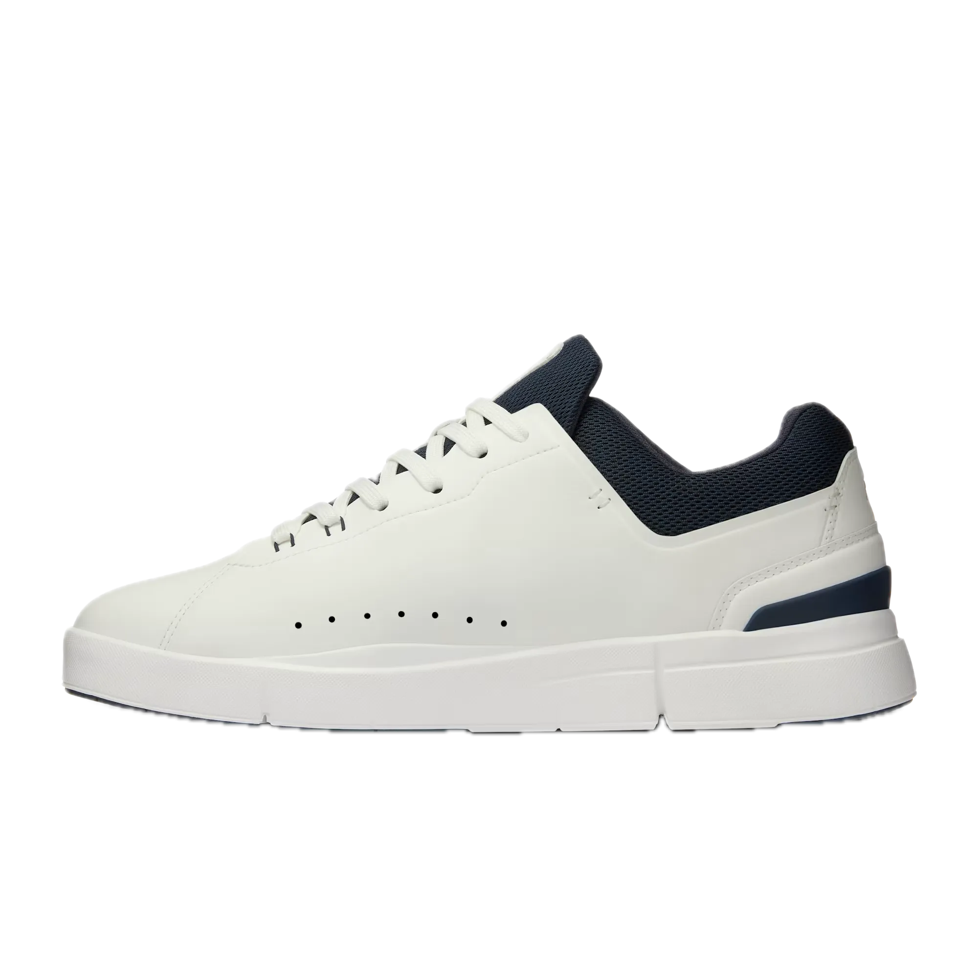 On Cloud Men's The Roger Advantage - White/Midnight - Size 8