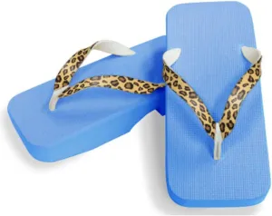 [One Step] [Hajime] Geta Clogs, Soft and Water Resistant, Made of Sponge, 10.6 inches (27 cm), SB/Leopard x Yellow, Leopard x Yellow (Leopard x Yellow/27), Leopard × Yellow, 27.0 cm
