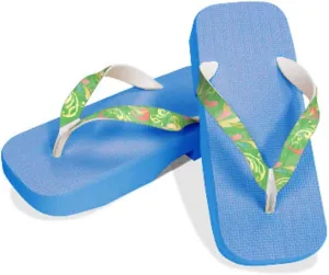 [One Step] [Hajime] Geta Clogs, Soft and Water Resistant, Made of Sponge, 9.4 inches (24 cm), SB/Gradeflower x Green, Gradeflower x Green (Gradeflower x Green/24), Gradiene Flower × Green, 24.0 cm