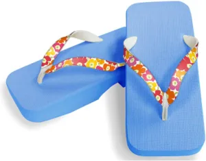 [One Step] [Hajime] Geta Clogs, Soft and Water Resistant, Sponge 10.6 inches (27 cm), SB/Large Flower 1, Large Flower 1 (Flower 1/27), flower 1, 27.0 cm