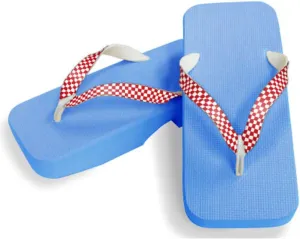 [One Step] [Hajime] Geta Geta Clogs, Soft and Water Resistant, Made of Sponge, 11.2 inches (28.5 cm), SB/Checkered x Red, Checkered x Red (Strawberry Pine x Red/28.5), Strawberry × Red, 28.5 cm