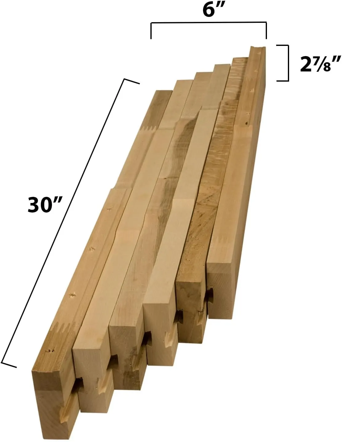 Osborne Standard Wooden Table Slide Set, 30" Standard Table Slide (Allows for 75" Opening) in Soft Maple, Standard Table Extension for Table with 4 Legs