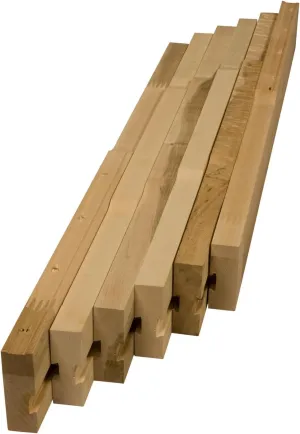 Osborne Standard Wooden Table Slide Set, 30" Standard Table Slide (Allows for 75" Opening) in Soft Maple, Standard Table Extension for Table with 4 Legs